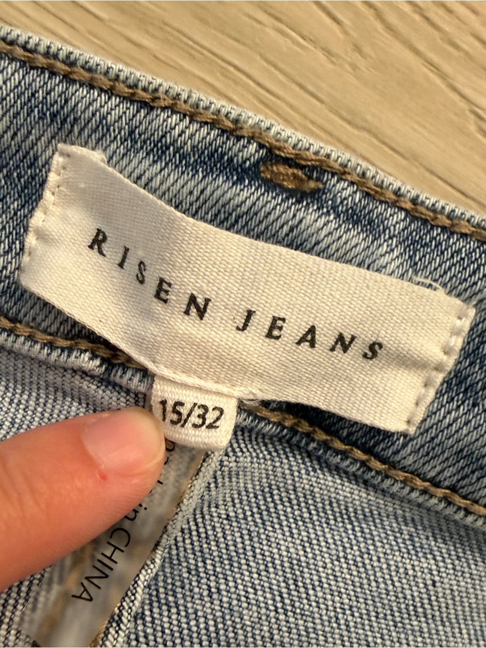 High-Rise Light Blue Flare Jeans for Women - Picture 2 of 2